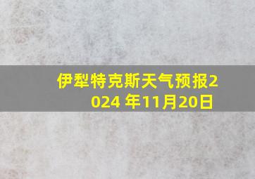 伊犁特克斯天气预报2024 年11月20日